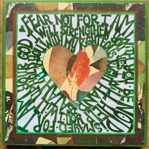 One of a kind handmade scripture art
